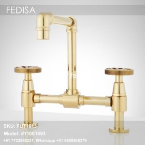 Flow Kitchen Faucet Gold Bathroom Faucet Wall Mounted Bath Taps