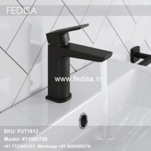 Hot Cold Tap Gold Bathroom Faucet Wall Mounted Bath Taps