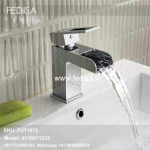 Gold Bathroom Sink Faucet Wall Mounted Taps Bath Mixer