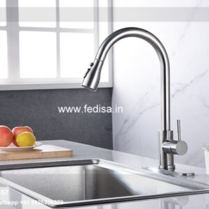 Rose Gold Kitchen Faucet Pull Out Tap Mop Sink Faucet