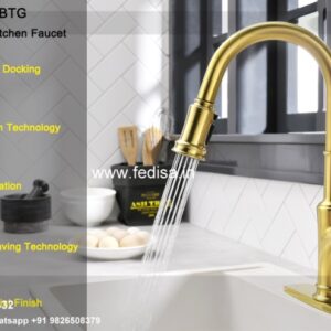 Unlacquered Brass Kitchen Faucet Gold Bathroom Fixtures Rp46487