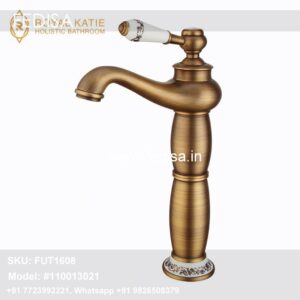 Champagne Gold Fixtures Faucet Pipe Bathroom Vanity Faucets