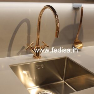 Jaquar Sensor Tap Kitchen Faucet With Side Sprayer Polished Brass Bathroom Faucet
