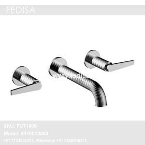 Brass Kitchen Tap Wall Mount Sink Faucet Gooseneck Tap