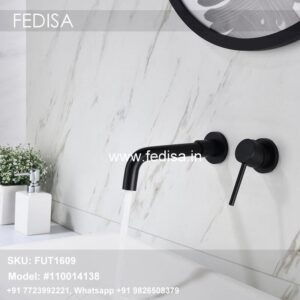 Double Faucet Sink Wall Mount Sink Faucet Gooseneck Tap