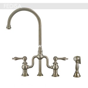 Wall Mount Kitchen Faucet Antique Brass Taps Rp24101