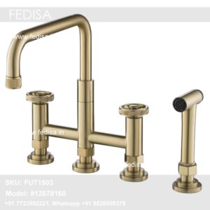 2 Hole Kitchen Mixer Tap Antique Brass Taps Rp24131