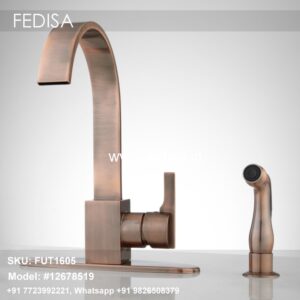 Pipe Faucet R4748 Rose Gold Kitchen Faucet