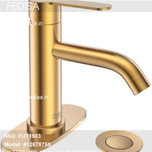 Foot Operated Water Tap Faucet Knob Rose Gold Shower Head