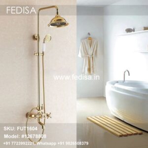 Sink Shower Head Faucet Knob Rose Gold Shower Head
