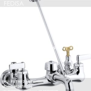 Rose Gold Bathroom Fixtures Vintage Taps Wall Mount Faucet With Sprayer